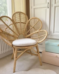 Beliani Riikinkukkotuoli Rottinki Luonnonvari Florentine Best