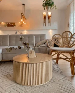 Beliani Riikinkukkotuoli Rottinki Luonnonvari Florentine Best