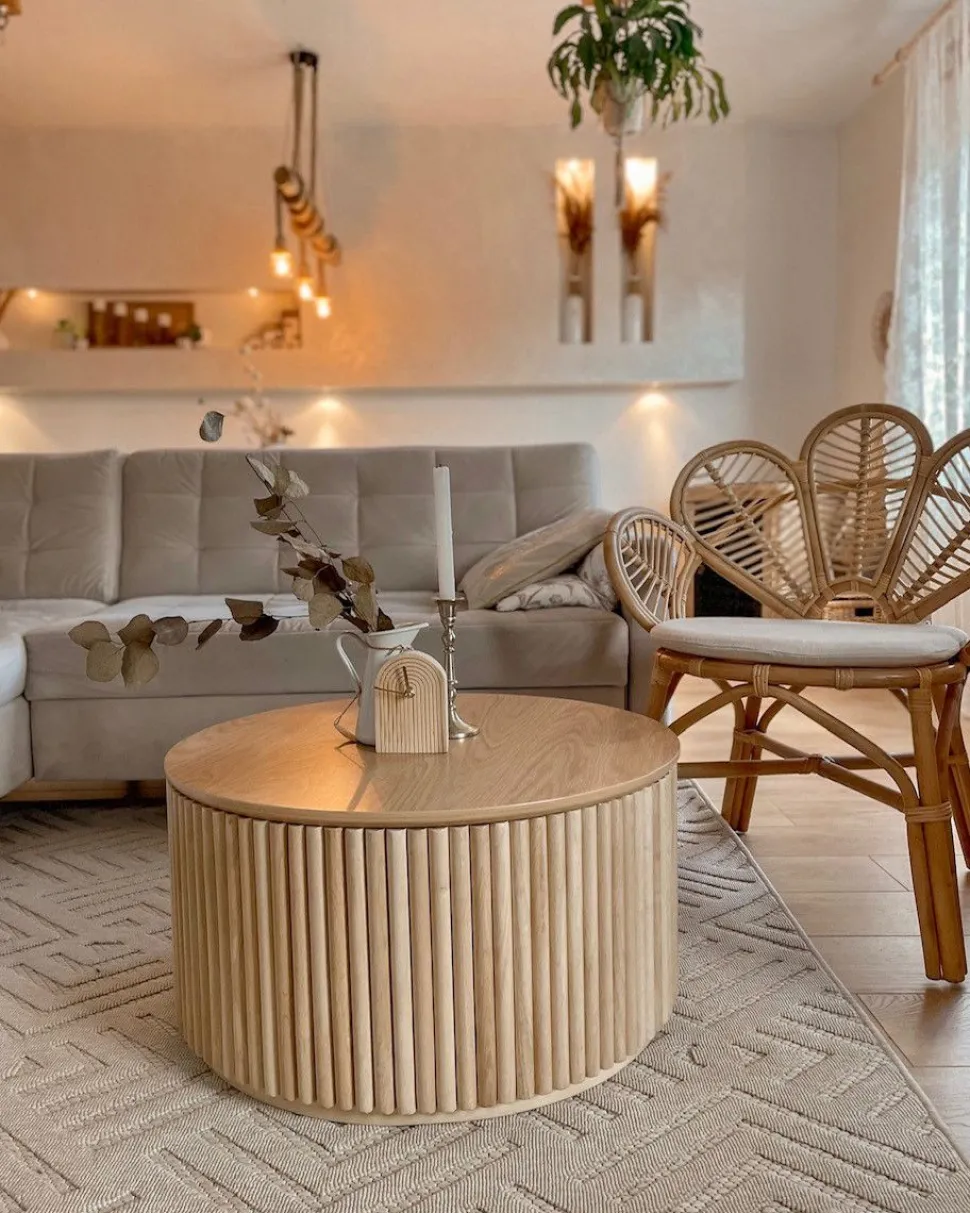 Beliani Riikinkukkotuoli Rottinki Luonnonvari Florentine Best