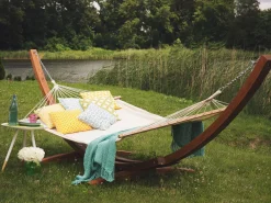 Beliani Riippukeinu Telineella Beige Treviso Best