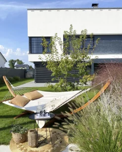 Beliani Riippukeinu Telineella Beige Treviso Best