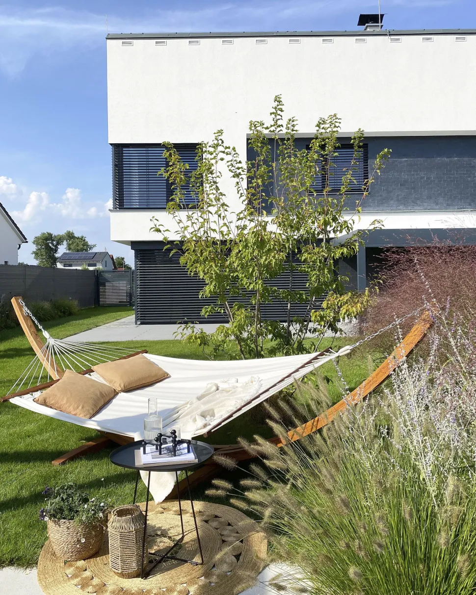 Beliani Riippukeinu Telineella Beige Treviso Best