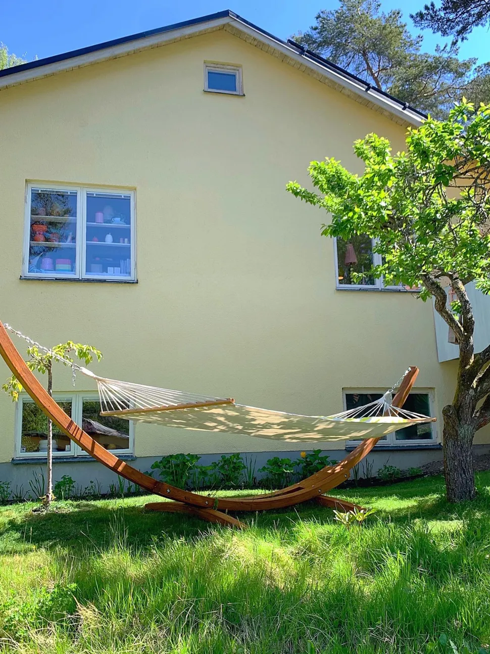 Beliani Riippukeinu Telineella Beige Treviso Best