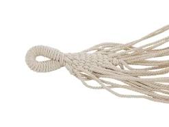 Beliani Riippumatto Puuvilla Beige Rocca New