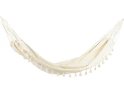 Beliani Riippumatto Puuvilla Kermanvalkoinen Vercelli Clearance