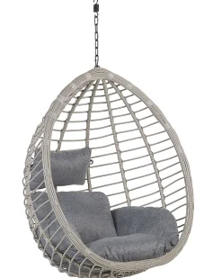 Beliani Riipputuoli Jalustalla Polyrottinki Harmaa Tollo Best