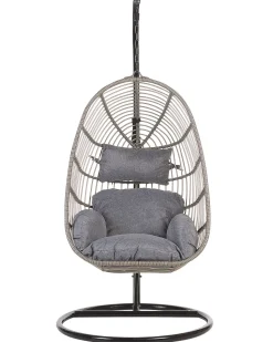 Beliani Riipputuoli Jalustalla Polyrottinki Harmaa Casoli Fashion