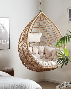 Beliani Riipputuoli Jalustalla Polyrottinki Luonnonvari Arsita Shop