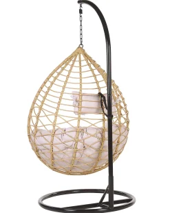 Beliani Riipputuoli Jalustalla Polyrottinki Luonnonvari Arsita Shop