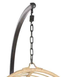 Beliani Riipputuoli Jalustalla Polyrottinki Luonnonvari Casoli Flash Sale