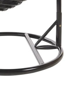 Beliani Riipputuoli Jalustalla Polyrottinki Musta Tollo Outlet