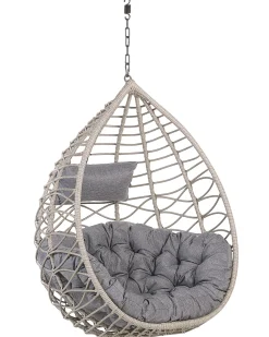 Beliani Riipputuoli Jalustalla Polyrottinki Harmaa Arsita Online