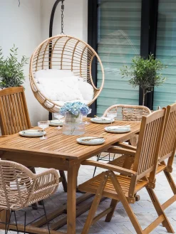 Beliani Riipputuoli Jalustalla Polyrottinki Luonnonvari Aspio Flash Sale