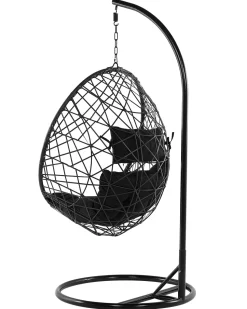 Beliani Riipputuoli Jalustalla Polyrottinki Musta Alatri Cheap