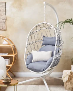 Beliani Riipputuoli Jalustalla Teras Valkoinen Adria Discount