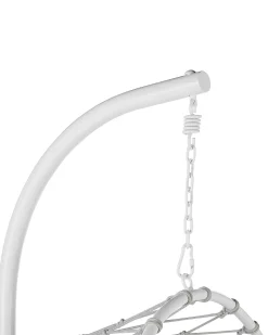 Beliani Riipputuoli Jalustalla Teras Valkoinen Adria Discount