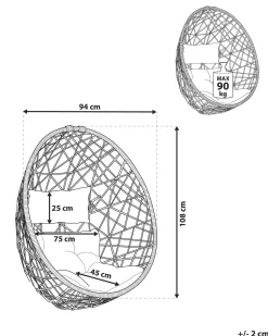 Beliani Riipputuoli Polyrottinki Musta Alatri Best Sale