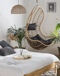 Beliani Riipputuoli Polyrottinki Luonnonvari Pineto Fashion