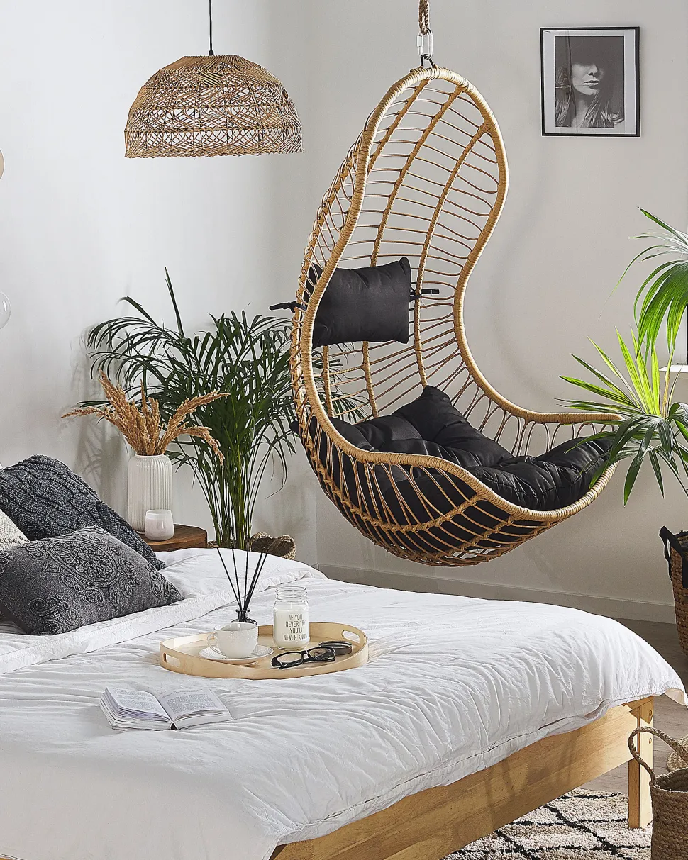 Beliani Riipputuoli Polyrottinki Luonnonvari Pineto Fashion