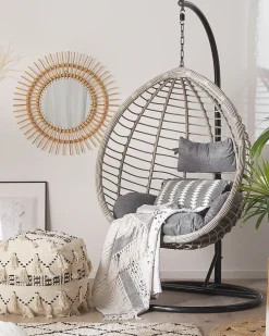 Beliani Riipputuoli Polyrottinki Harmaa Tollo Clearance