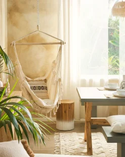 Beliani Riipputuoli Puuvilla Beige Bonea Outlet