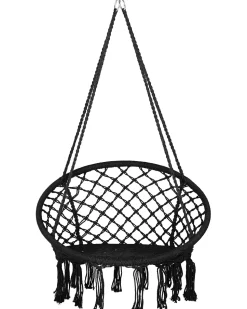 Beliani Riipputuoli Puuvilla Musta Gabella Sale