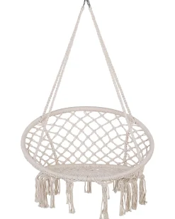 Beliani Riipputuoli Puuvilla Valkoinen Gabella Flash Sale