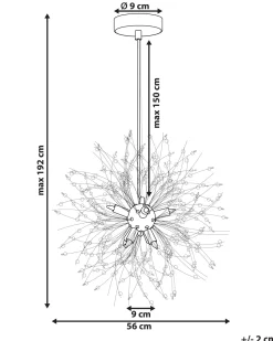 Beliani Riippuvalaisin 8 Polttimoa Rauta Kulta Torola Online