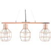 Beliani Riippuvalaisin 3 Polttimoa Metalli Kupari Orne Clearance