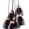 Beliani Riippuvalaisin 6 Polttimoa Metalli Musta Cestos Outlet