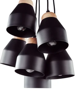 Beliani Riippuvalaisin 6 Polttimoa Metalli Musta Cestos Outlet