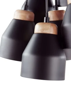 Beliani Riippuvalaisin 6 Polttimoa Metalli Musta Cestos Outlet