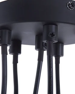 Beliani Riippuvalaisin 6 Polttimoa Metalli Musta Cestos Outlet