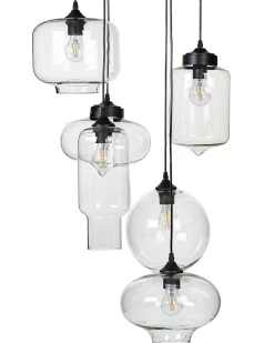Beliani Riippuvalaisin 6 Polttimoa Lasi Kirkas Bemboka New