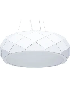 Beliani Riippuvalaisin 3 Polttimoa Metalli Valkoinen Cesano New