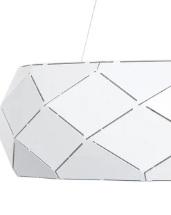 Beliani Riippuvalaisin 3 Polttimoa Metalli Valkoinen Cesano New