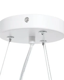 Beliani Riippuvalaisin 3 Polttimoa Metalli Valkoinen Cesano New