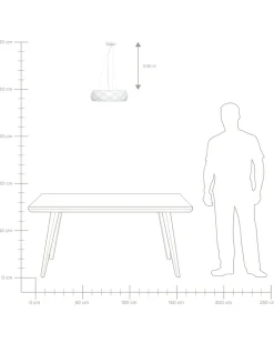 Beliani Riippuvalaisin 3 Polttimoa Metalli Valkoinen Cesano New