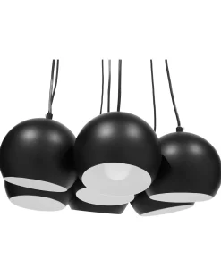 Beliani Riippuvalaisin 7 Polttimoa Metalli Musta Olza Sale