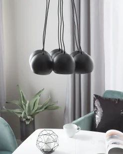 Beliani Riippuvalaisin 7 Polttimoa Metalli Musta Olza Sale