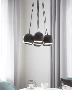 Beliani Riippuvalaisin 7 Polttimoa Metalli Musta Olza Sale