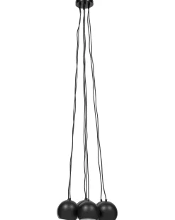 Beliani Riippuvalaisin 7 Polttimoa Metalli Musta Olza Sale