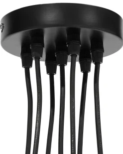 Beliani Riippuvalaisin 7 Polttimoa Metalli Musta Olza Sale