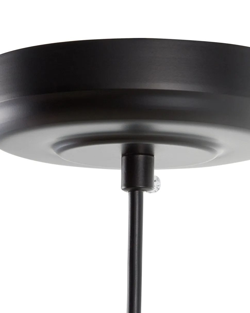 Beliani Riippuvalaisin 3 Polttimoa Metalli Musta Bogna Hot