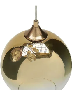 Beliani Riippuvalaisin 6 Polttimoa Lasi Monivarinen Tooma Shop