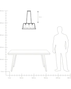 Beliani Riippuvalaisin 3 Polttimoa Rauta Musta Muger Store