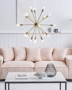 Beliani Riippuvalaisin 18 Polttimoa Rauta Kulta Maguse Sale