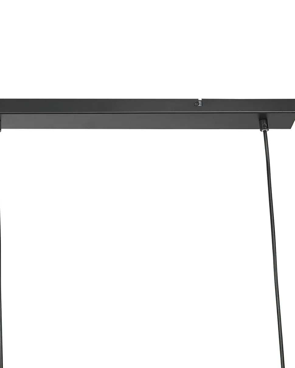 Beliani Riippuvalaisin 3 Polttimoa Metalli Musta Harena Flash Sale