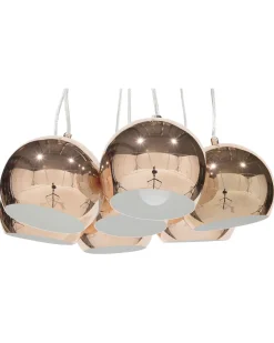 Beliani Riippuvalaisin 7 Polttimoa Metalli Kupari Olza Shop