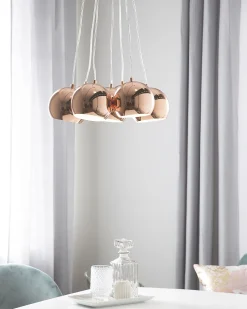 Beliani Riippuvalaisin 7 Polttimoa Metalli Kupari Olza Shop